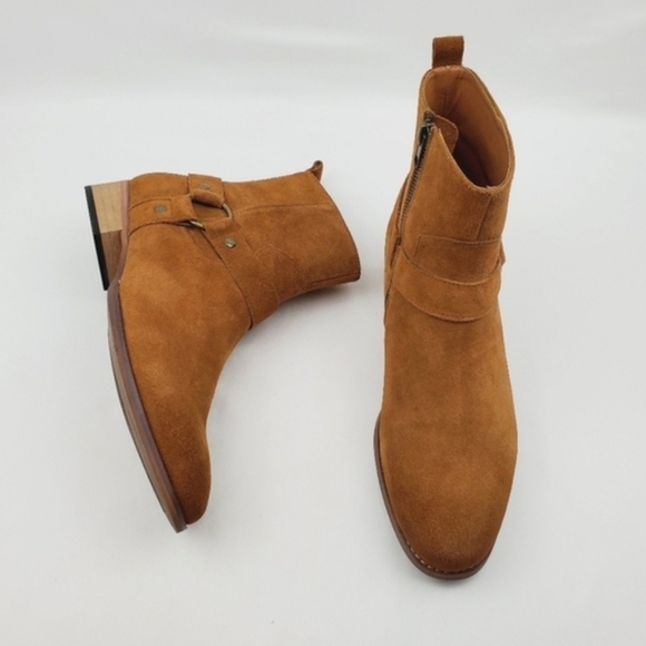 Steve Madden Palazo Mens Tan/ Brown Suede Zipper Casual Dress Boots main image 10